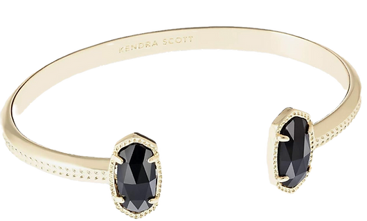 Nostalgic Jewelry: Retro & Vintage Inspired Designs  art deco black onyx and gold cuff bracelet