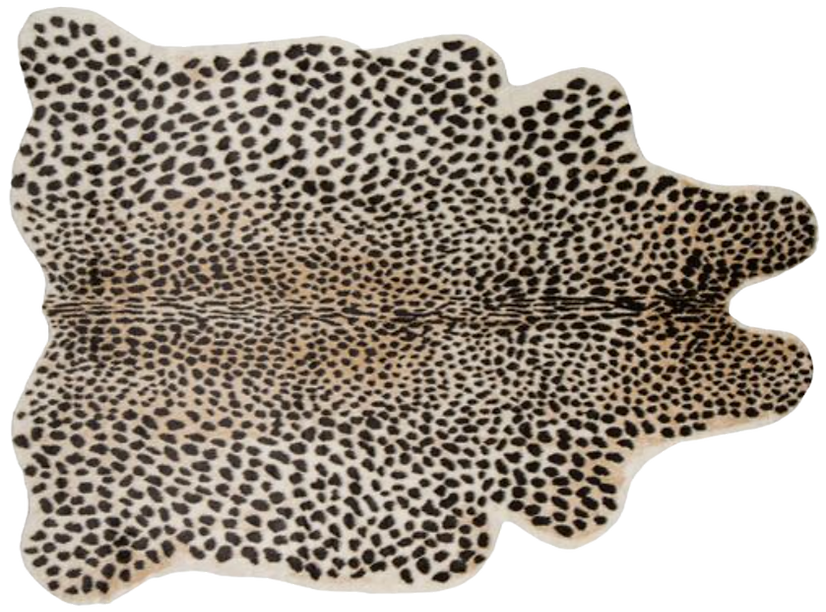 Cozy autumn decor and fall decorating ideas. Seasonal autumn decor like this cheetah throw rug in warm fall colors.