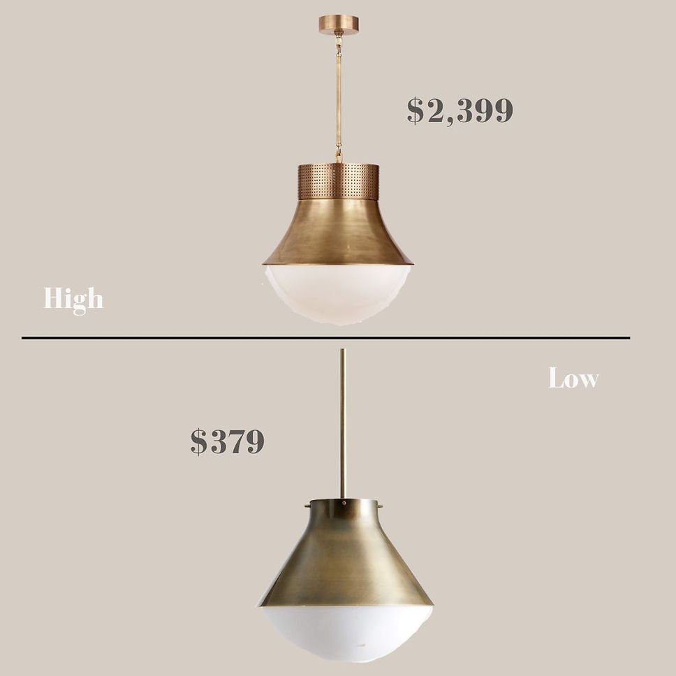 Lookalike trendy Ceiling lights chandeliers pendant flush mount lantern lights that looks like lights visual comfort but are affordable and better on a budget large gold pendant with milky glass