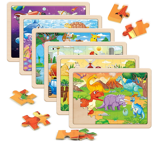 Montessori Based Toys for Mindful Learning wooden puzzles for kids age 4 - 6 years