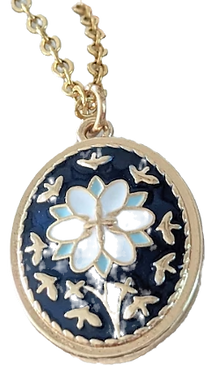 Nostalgic Jewelry: Retro & Vintage Inspired Designs  mid century modern 50's and 60's medallion pendant necklace