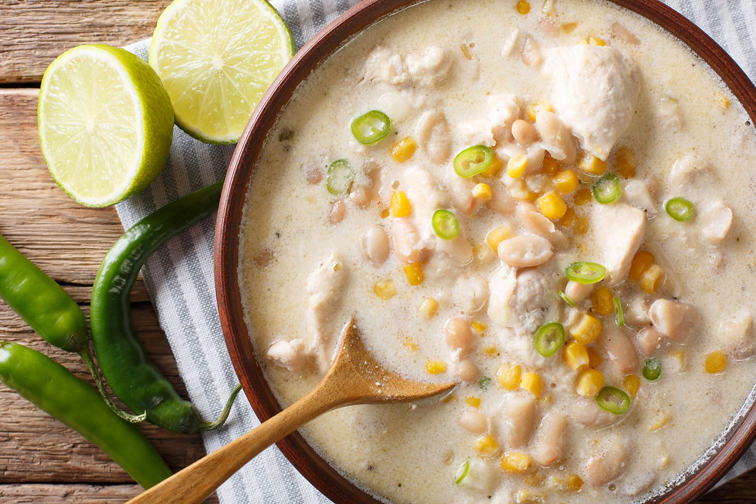 fall and winter comfort food white bean chicken chili recipe