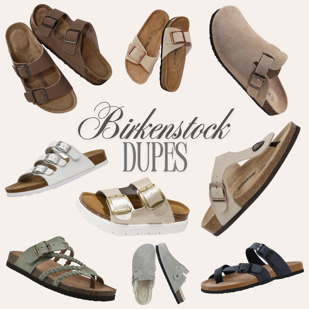 Birkenstock look-alike dupes for affordable fashion and summer sandals