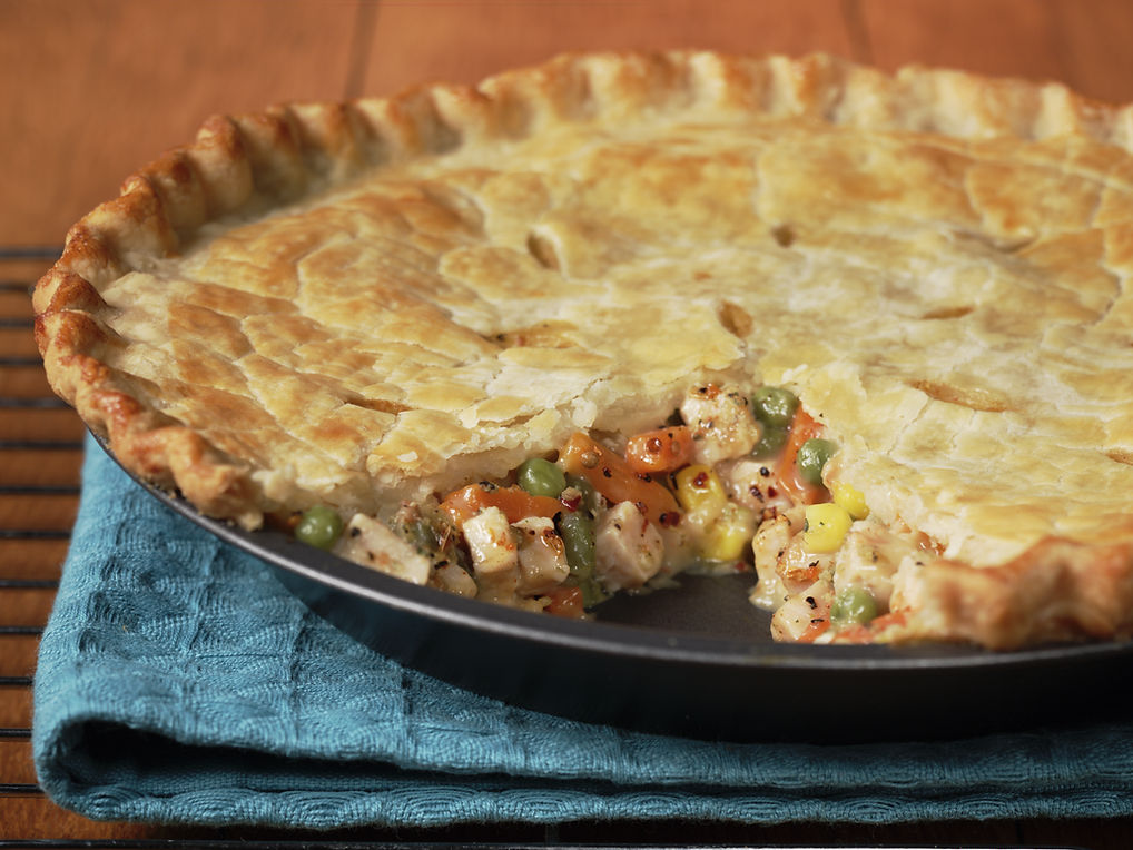 winter fall comfort food chicken pot pie
