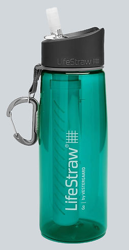 must-have best travel accessories to keep you comfortable reusable water bottle with water filter LifeStraw Go Water Bottle