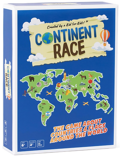 Montessori Based Toys for Mindful Learning contintent race educational board game for kids age 7 - 9 years old