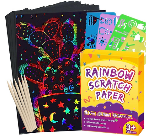 Montessori Based Toys for Mindful Learning practical life tools for kids scratch paper art kit for kids age 7 - 9 years old