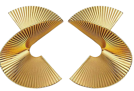 Nostalgic Jewelry: Retro & Vintage Inspired Designs  art deco gold geometric earrings