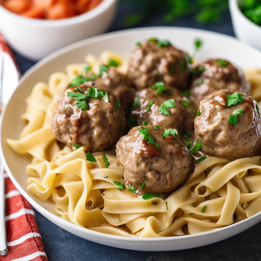 winter comfort food swedish meatballs