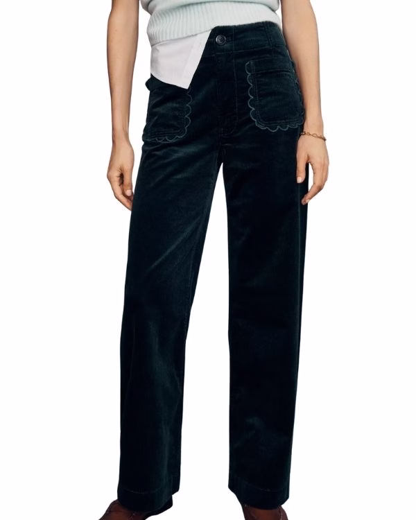 dark green corduroy pants