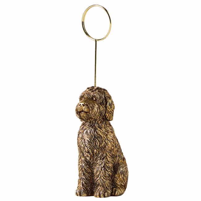doodle gold photo holder