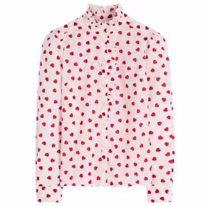 heart polka dot shirt