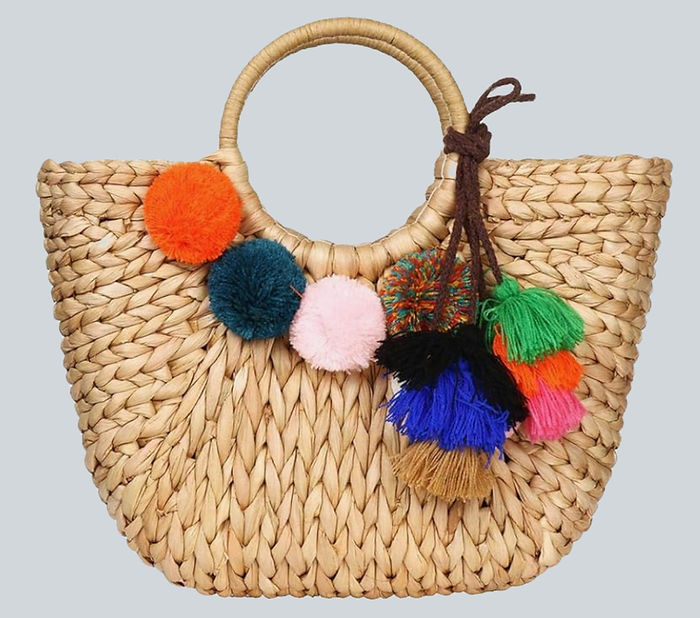 Straw Woven Tote Bag