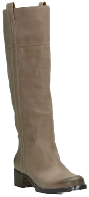 Knee High Tan leather boots for wide calves