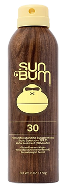 Sun Bum sunscreen in a brown bottle