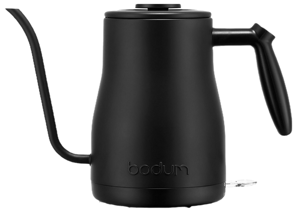 black gooseneck tea pot kettle