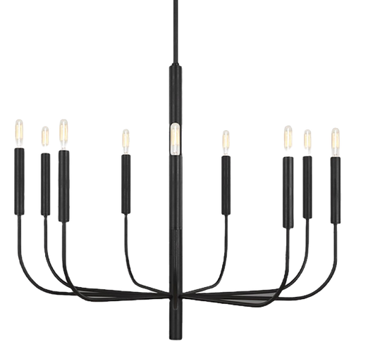 Chandelier with open candles