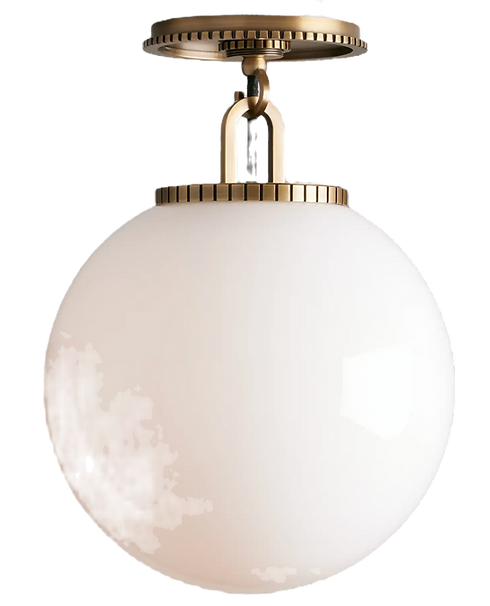 White Globe Pendant Light