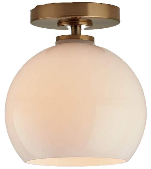 White and Brass Pendant Ceiling Light