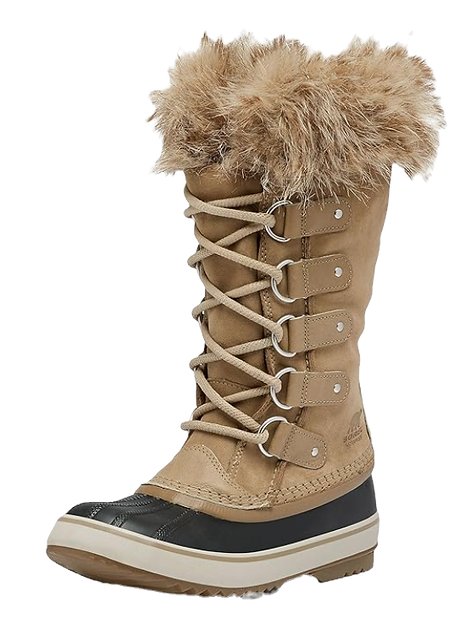 Sorel Joan of Arctic Brown Tall Winter boot with fur on the top