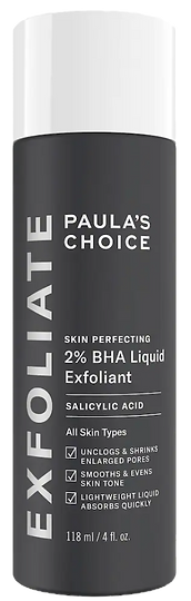 Paula's Choice  Exfolient in a gray bottle