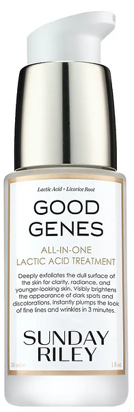 good genes serum in a glass bottle
