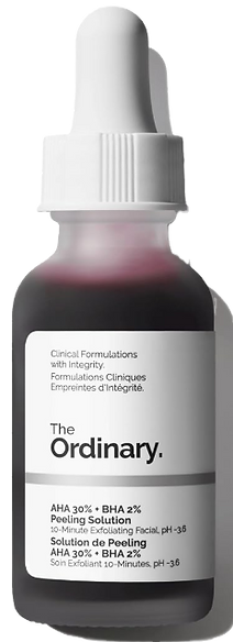 The Ordinary face cream in a white bottle