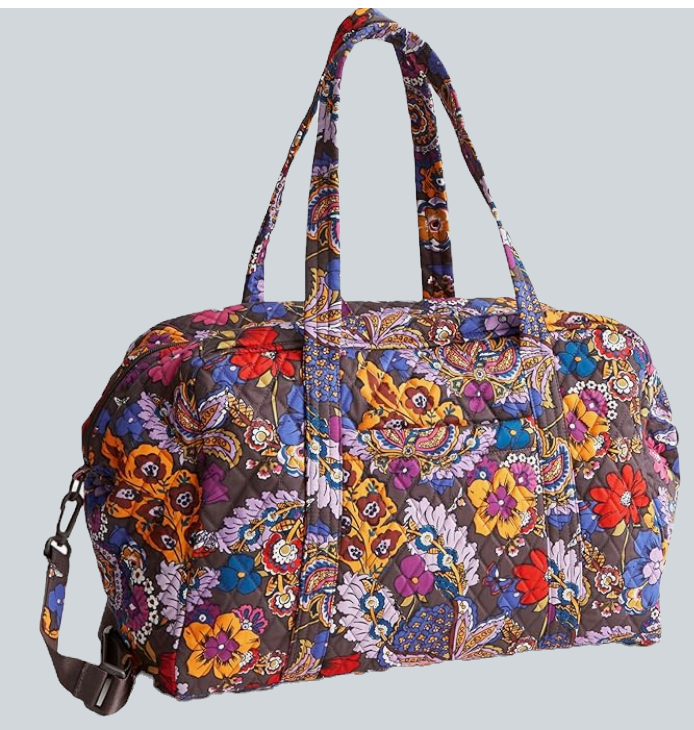 floral weekender bag