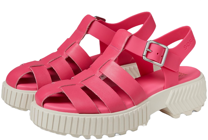 Pink FIsherman Sandals platform