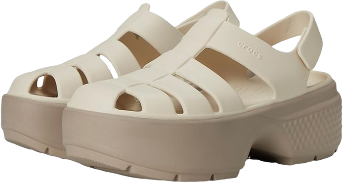 white fisherman platform sandals