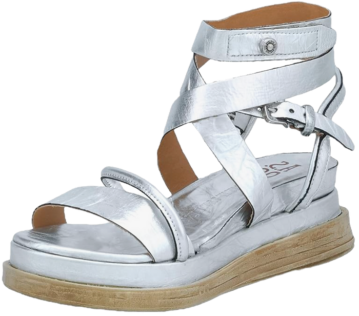silver gladiator sandal