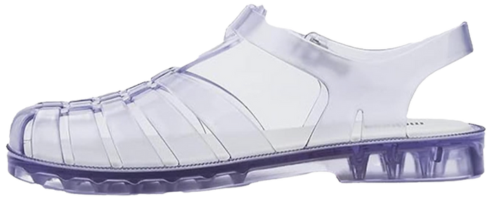 clear jelly sandals