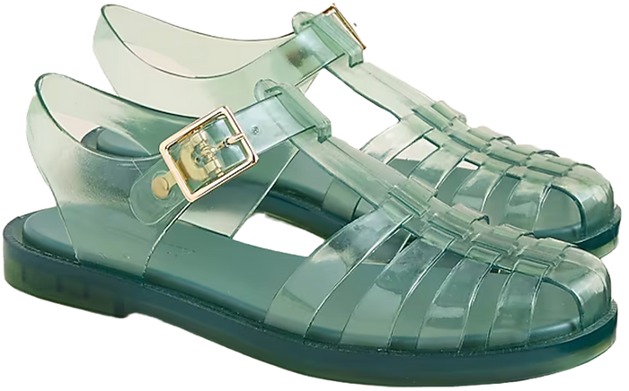 Light Green Jelly Sandals