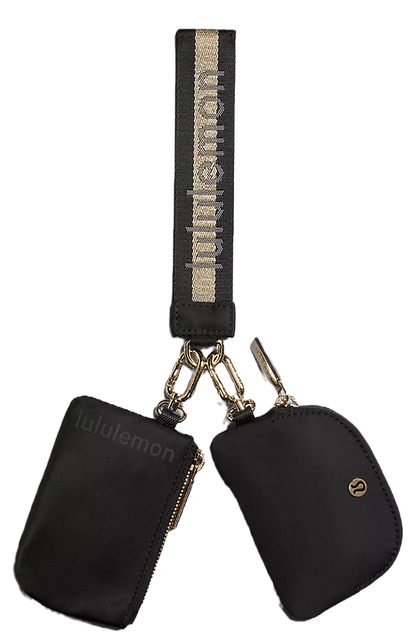 lululemon black wristlet pouch