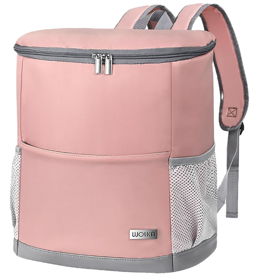 pink beach backpack cooler