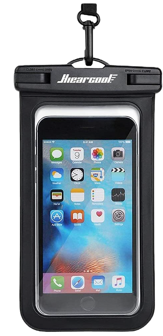 waterproof phone pouch for being near beaches and pools