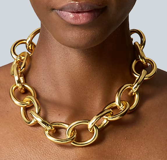 Chunky Gold Link Necklace