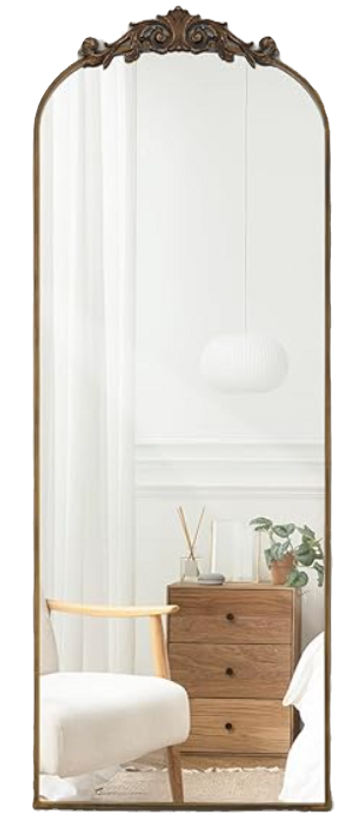 Long decorative antique looking mirror