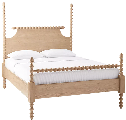 serena and lily wood cane bed