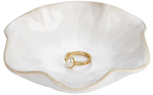 Trinket holder for a guest bedroom