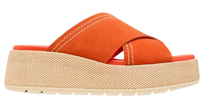 orange sorel platform slides