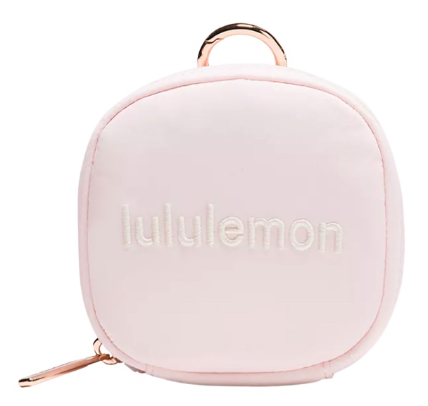 pink lululemon clippable zipper pouch