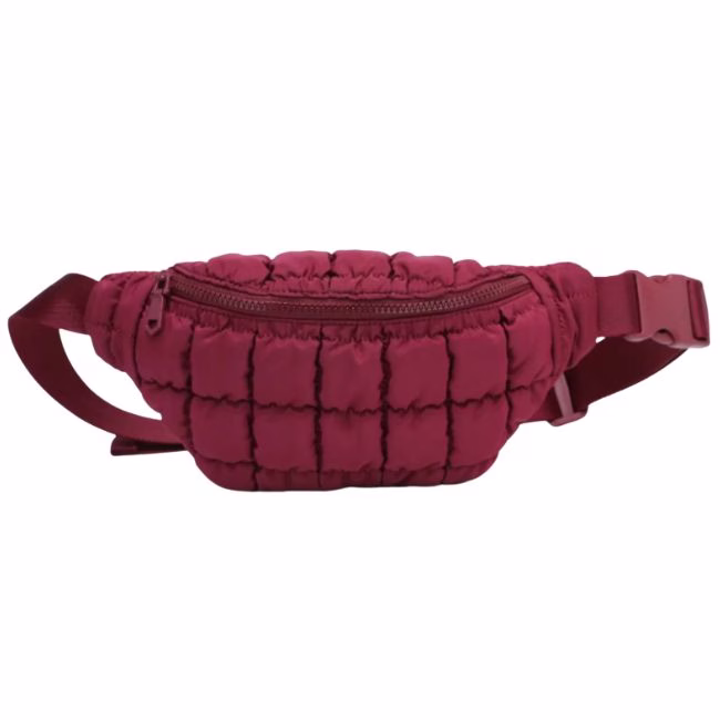 sol and selene quilted belt bag