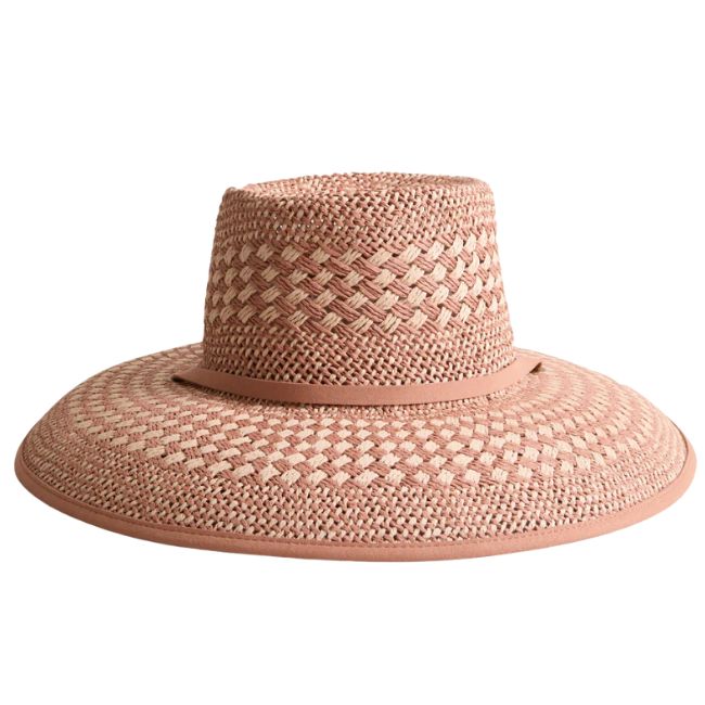 tuckernuck pink straw wide brim hat for women