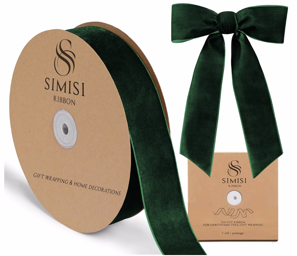 emerald green velvet ribbon