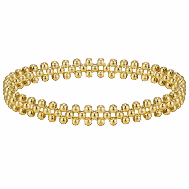 Triple gold beaded bracelet enewton dupe