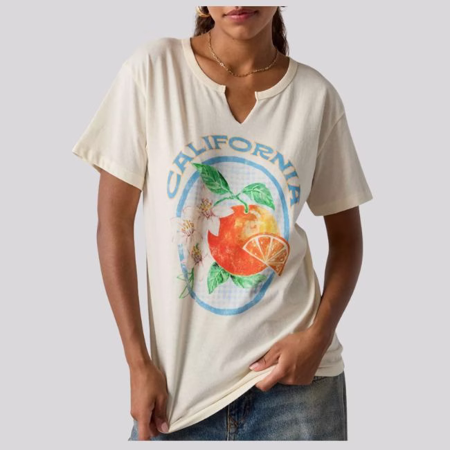 california oranges graphic tee