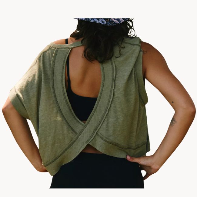 free people cross tee