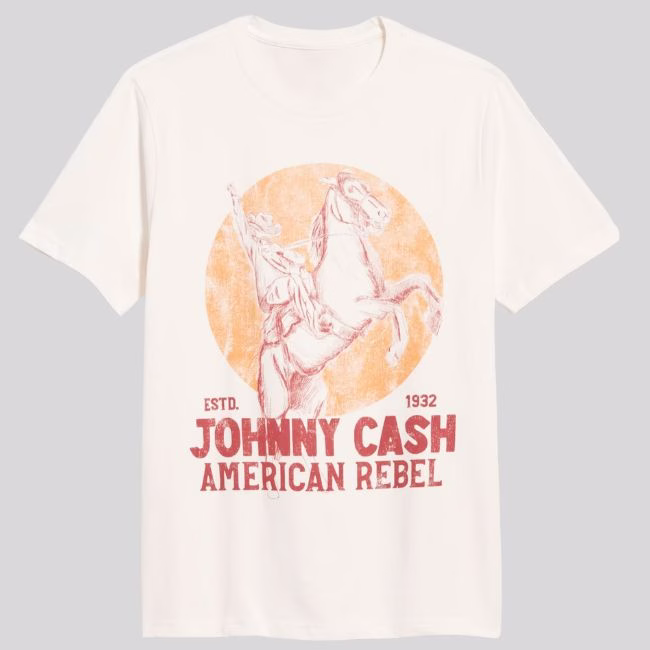 johnny cash graphic t shirt
