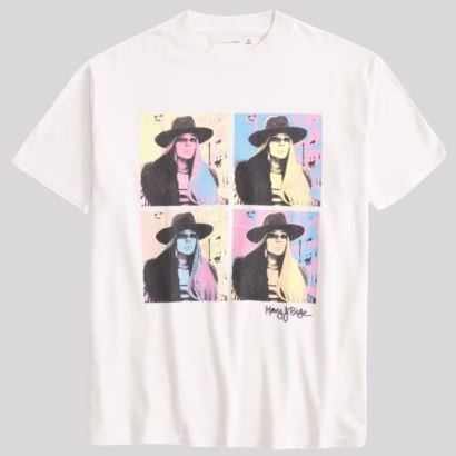 mary j blidge oversized graphic tee